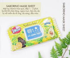Mặt Nạ Dưỡng Ẩm Buổi Sáng Saborino Hương Trái Cây 32 Miếng Morning Facial Sheet Mask